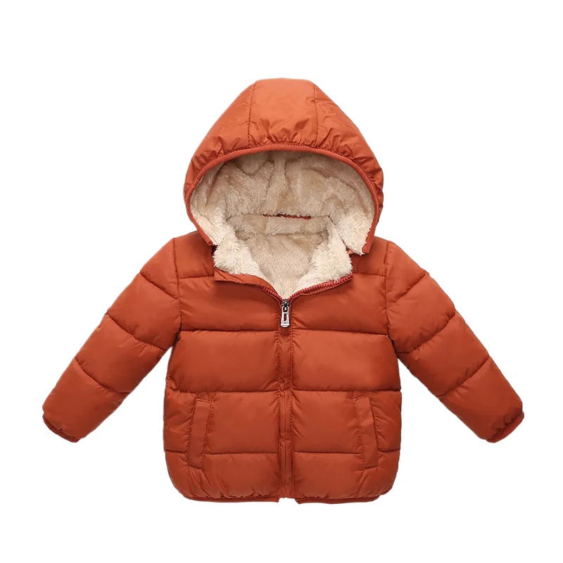 Toddler Boy Winter Fleece Jacket - Nowa zimowa kolekcja 2026: gruby płaszcz