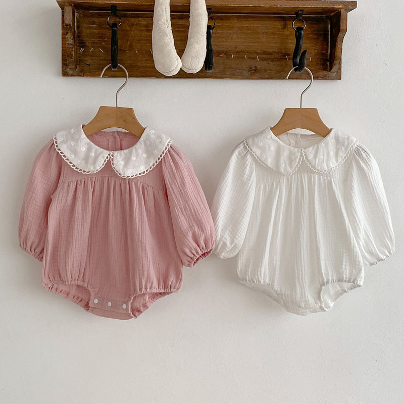 Newborn Baby Girl Romper Floral - Noworodek dziewczynek ubrania wiosna małe dziewczynki
