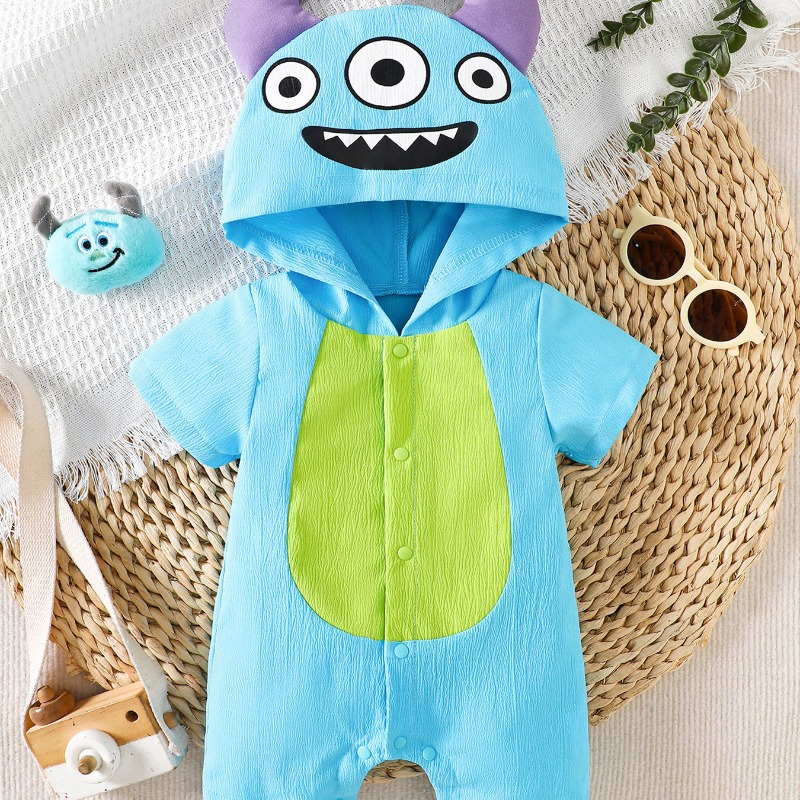 Niebieski kombinezon dla nowor – Cotton Baby Onesies Zipper recenzja i cena
