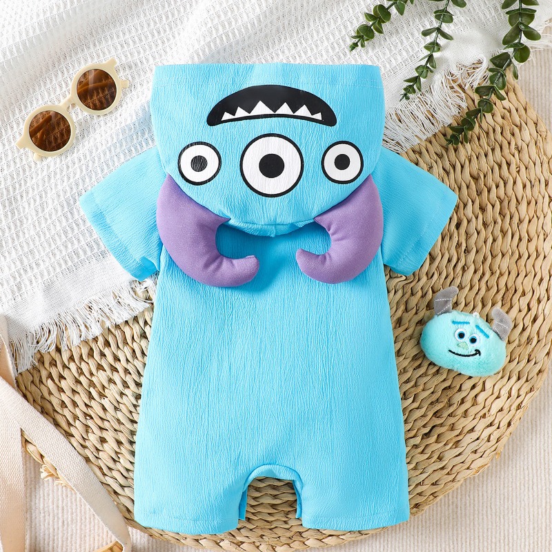 Niebieski kombinezon dla nowor – Cotton Baby Onesies Zipper recenzja i cena