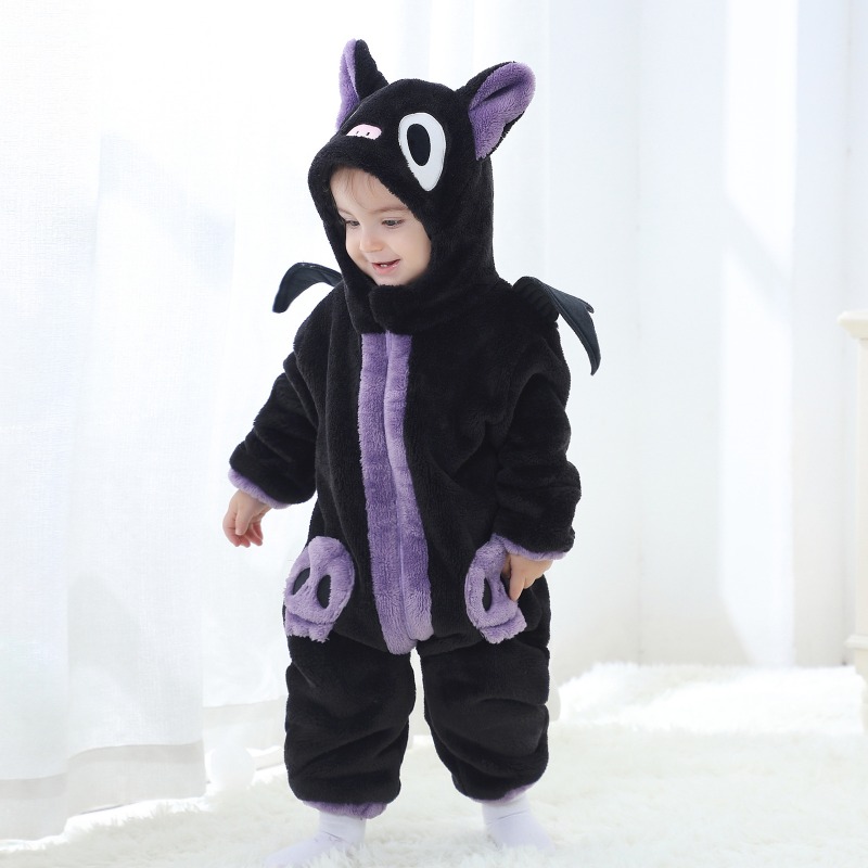 Czarny fioletowy kombinezon dl – Cotton Baby Onesies Zipper recenzja i cena