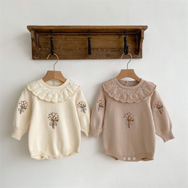 Jesienny nowy noworodek dziewi – Newborn Baby Girl Romper Floral recenzja i cena