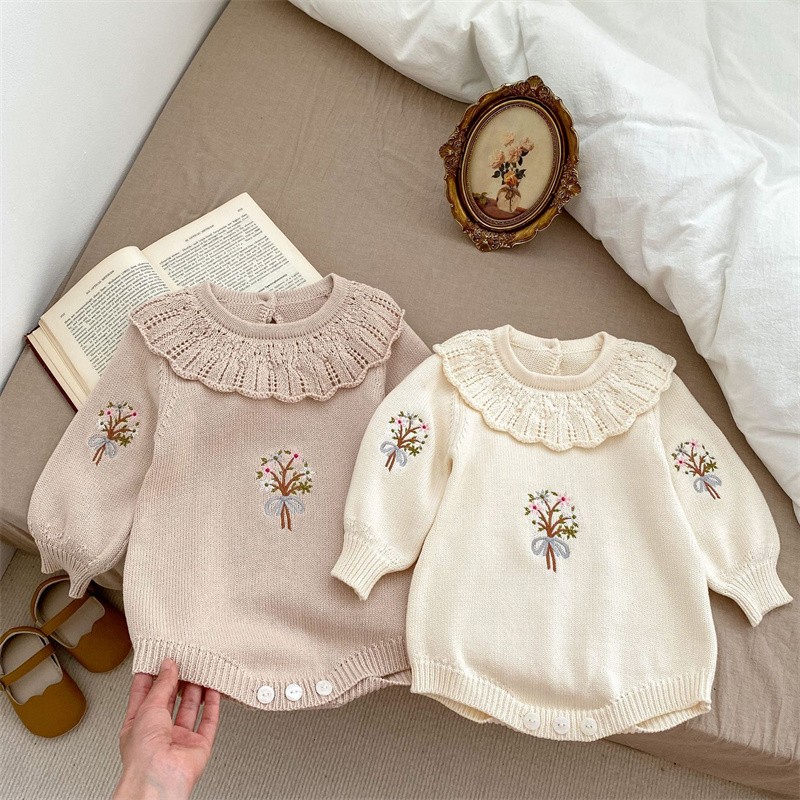 Jesienny nowy noworodek dziewi – Newborn Baby Girl Romper Floral recenzja i cena