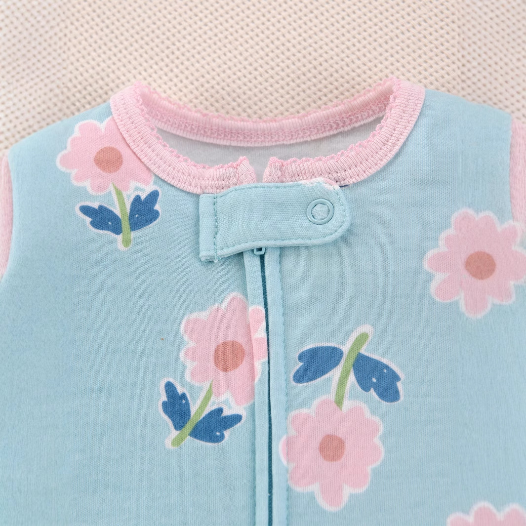 Rampersy niemowlęce z czystej  – Cotton Baby Onesies Zipper recenzja i cena