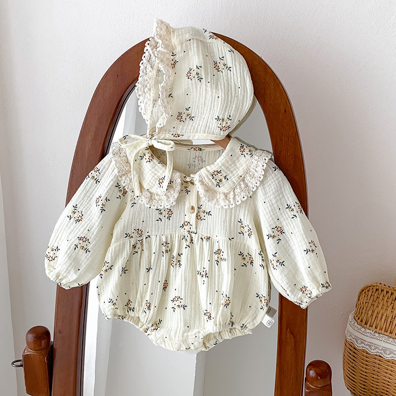 2025 wiosna noworodek dziewczy – Newborn Baby Girl Romper Floral recenzja i cena