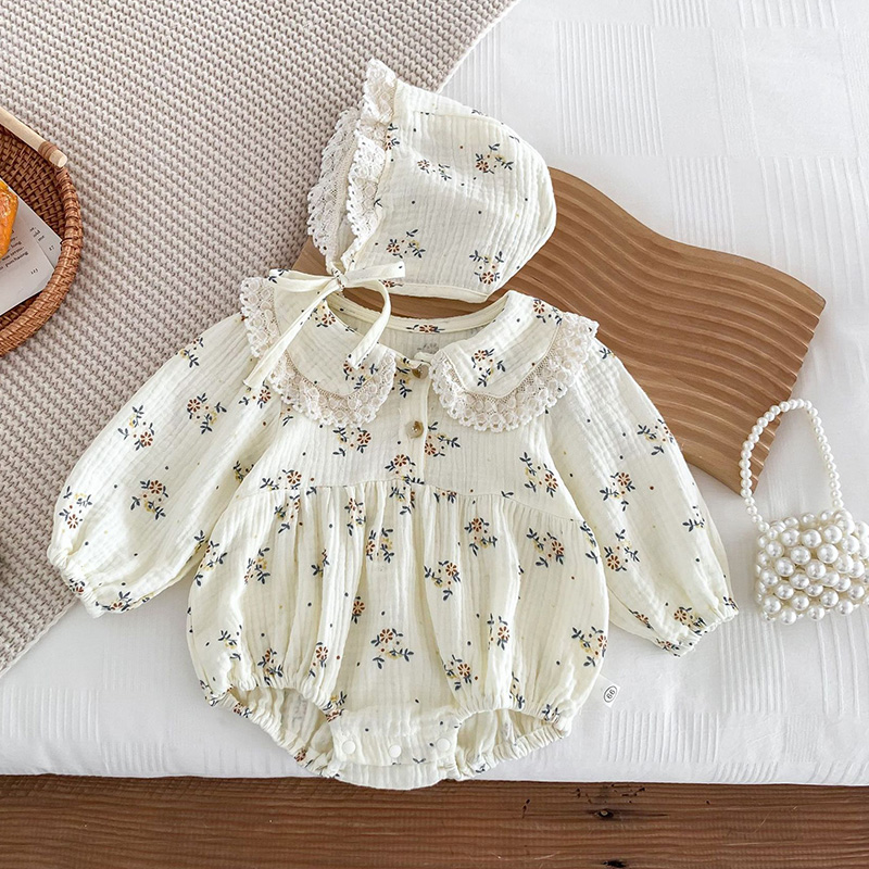 2025 wiosna noworodek dziewczy – Newborn Baby Girl Romper Floral recenzja i cena