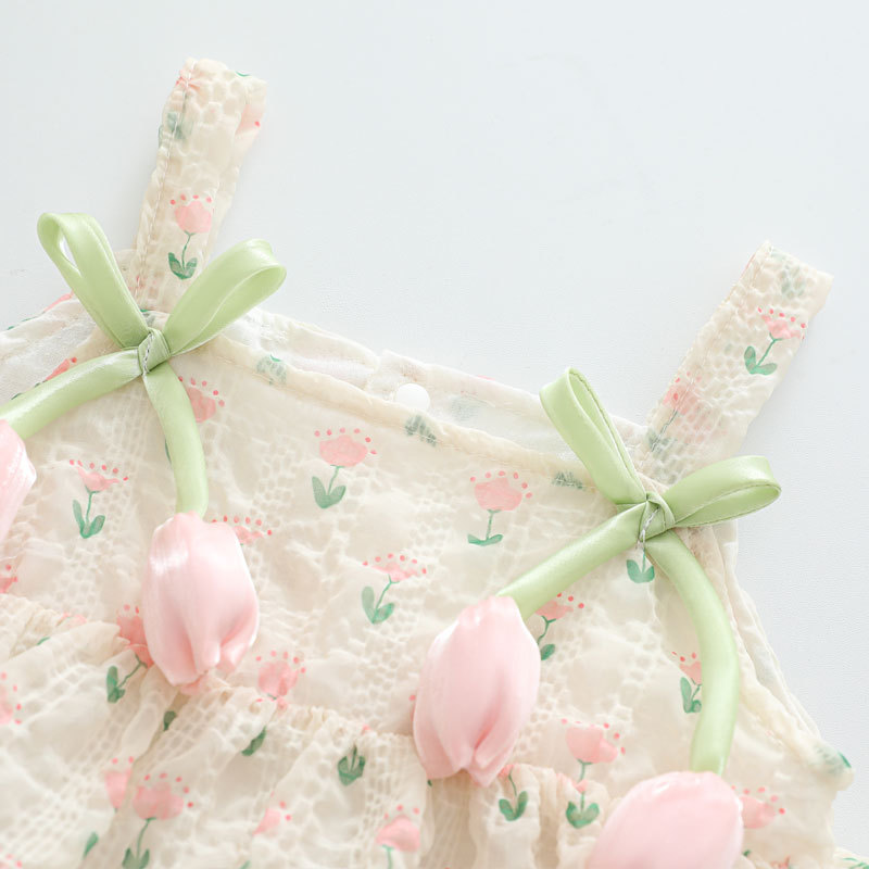 Letni kombinezon dla niemowląt – Newborn Baby Girl Romper Floral recenzja i cena
