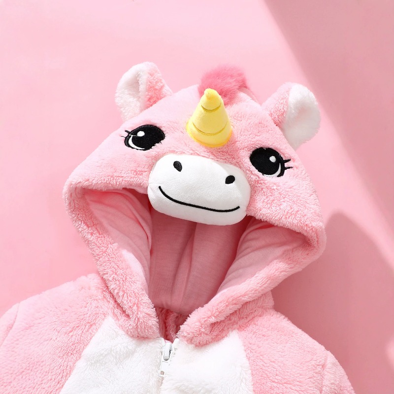 Różowy kombinezon z kapturem d – Cotton Baby Onesies Zipper recenzja i cena