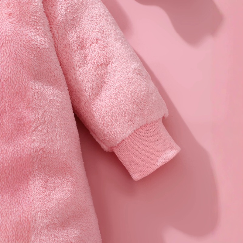 Różowy kombinezon z kapturem d – Cotton Baby Onesies Zipper recenzja i cena
