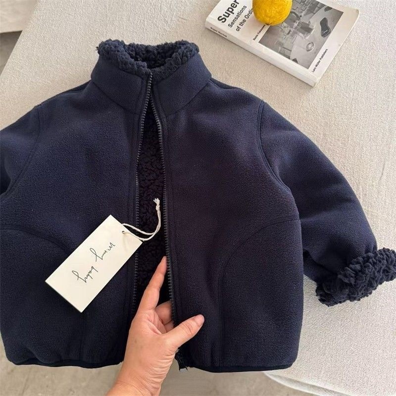 Modna kurtka z imitacji futra  – Toddler Boy Winter Fleece Jacket recenzja i cena