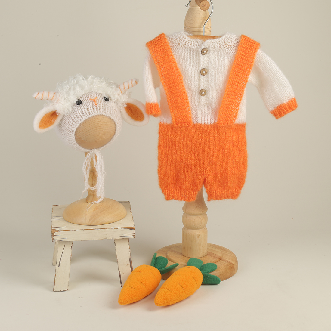 Zestaw rekwizytów do sesji zdj – Infant Photography Props Outfit recenzja i cena