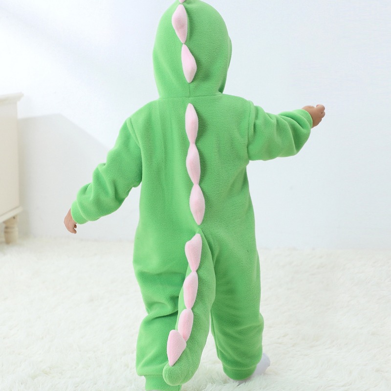 Zielony kombinezon z kapturem  – Cotton Baby Onesies Zipper recenzja i cena
